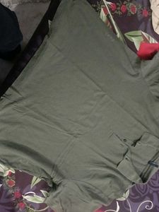 Olive Green Henley Top , Altheory