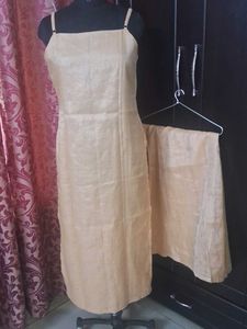 Tissue With Mukesh Work Noodle Strap Kurta Plazzo