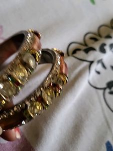 Sparkling Bejeweled Bangles