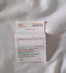 Gilma Oximeter Finger Pulse Oxygen Warranty