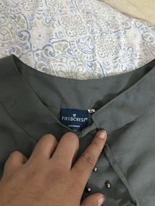 Grey Formal Casual Top