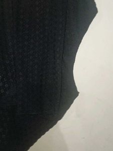Black Sheer Long Sleeve Top