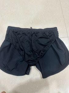 Unisex Nike Running Shorts with inner - Black