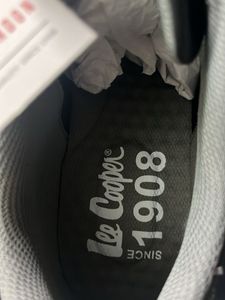 AUTHENTIC LEE COOPER 1908 LACE UP BLACK SNEAKERS