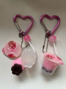 Pink Jelly Pudding Keychain