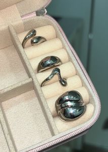 Silver Plated Set of 4 Stackable Finger Rings🎀🎀