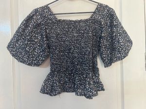 Floral Smocked Top