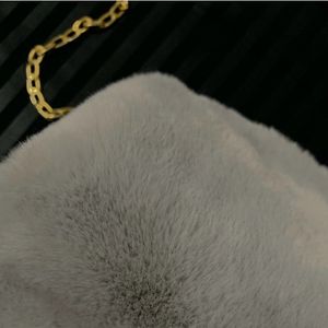 Black &amp; Grey Fur Sling Bag