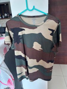 Camouflage Print T-Shirt