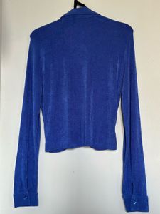 Blue Long Sleeve Top