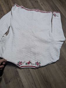 Floral Embroidered Cardigan