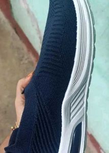 Navy Blue Slip-on Sneakers