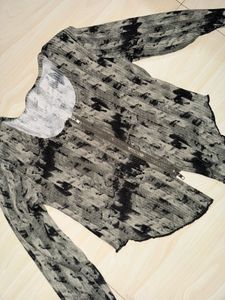 olive zipper top