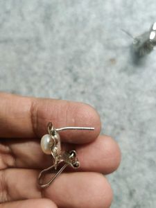 92.5 Silver Studs With Fresh Water Pearl