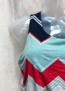 Colorful Chevron Maxi Dress