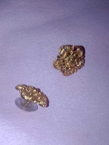 Gold Floral Earrings