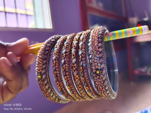 Beautiful 😻 Greay Colour Bangles 😘