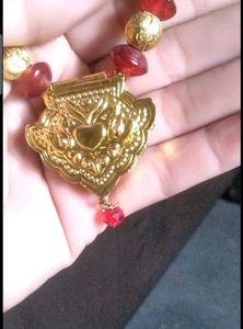Blue &amp; Necklace &amp; Red Earing &amp; Ring 💍