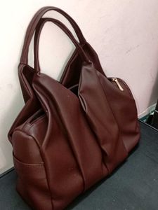 Brown Blouse Design Shoulder Bag