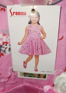 Floral Print Frock For Girls