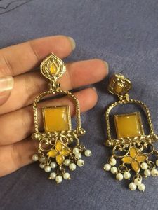 Yellow Drop Earrings🟨