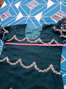 Kurta And Palazzo Set With Dupatta