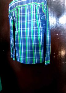 Blue &amp; Green Plaid Button-Down Shirt