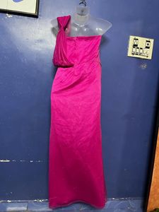 Korean Long Designer Pink Gown