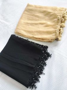 2- Elegant Dupatta Set - Beige &amp; Black 🧣