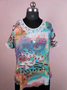 Boho Top🩵