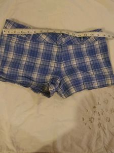 Beautiful Blue Chequered Short