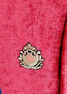 Red Velvet Bandhgala Jacket