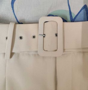 Zara Belted High-Waisted Trousers