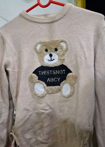 Cute Bear Graphic Sweater