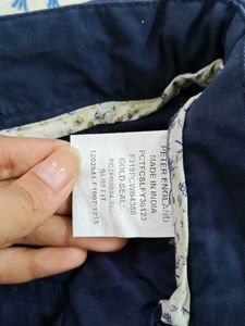 Navy Blue Slim Fit Trousers