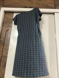 Checkered T-Shirt Dress