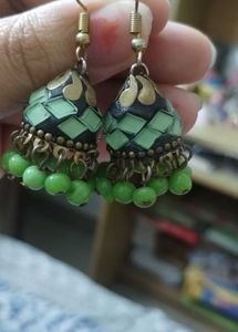 Green Earrings
