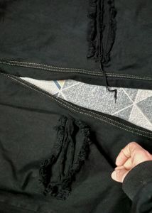 Black Rugged Straight Fit Jeans