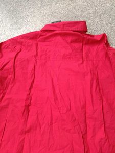 Tokyo Talkies Red Button-Up Shirt, XL size