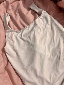 White Sleeveless Bodysuit