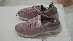 Pink Knit Sneakers never used