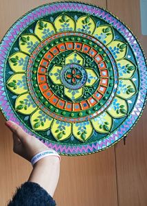 Lippan Art With Clay And Mirror Work