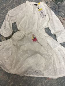 White Embroidered Dress