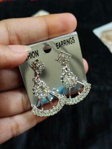 Sparkling Silver Earrings