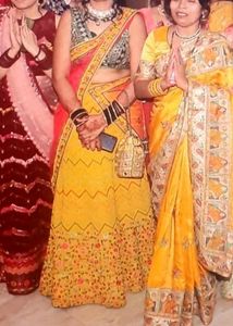 Musturd Color Lehenga With Unstiched Blouse