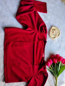 Elegant Red Top