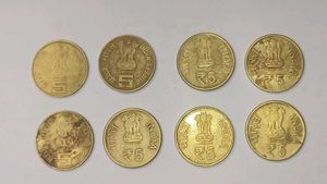 5 Rupees Commrative Set