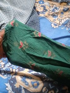 Green Printed Kurta