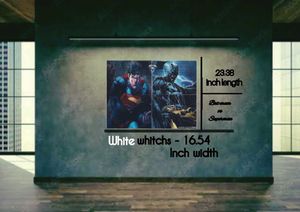 batman vs Superman Leveling Anime Wall Poster