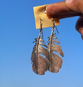 Chunky Feather Oxidised Earring✨️🦋